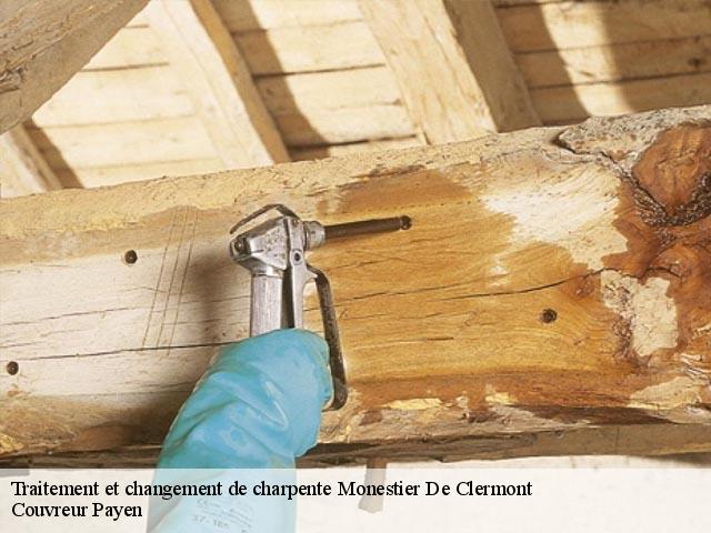Traitement et changement de charpente  monestier-de-clermont-38650 Couvreur Payen