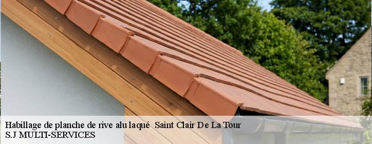 Habillage de planche de rive alu laqué   38110