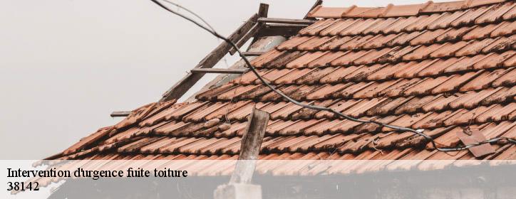 Intervention d'urgence fuite toiture 38142
