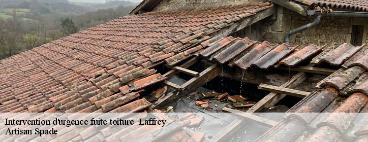 Intervention d'urgence fuite toiture 38220