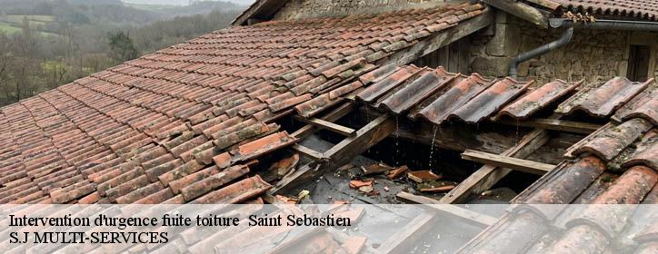 Intervention d'urgence fuite toiture 38710