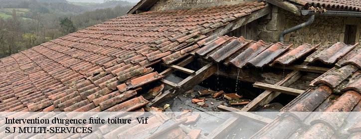 Intervention d'urgence fuite toiture 38450