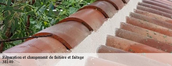 Réparation et changement de faitière et faitage 38140
